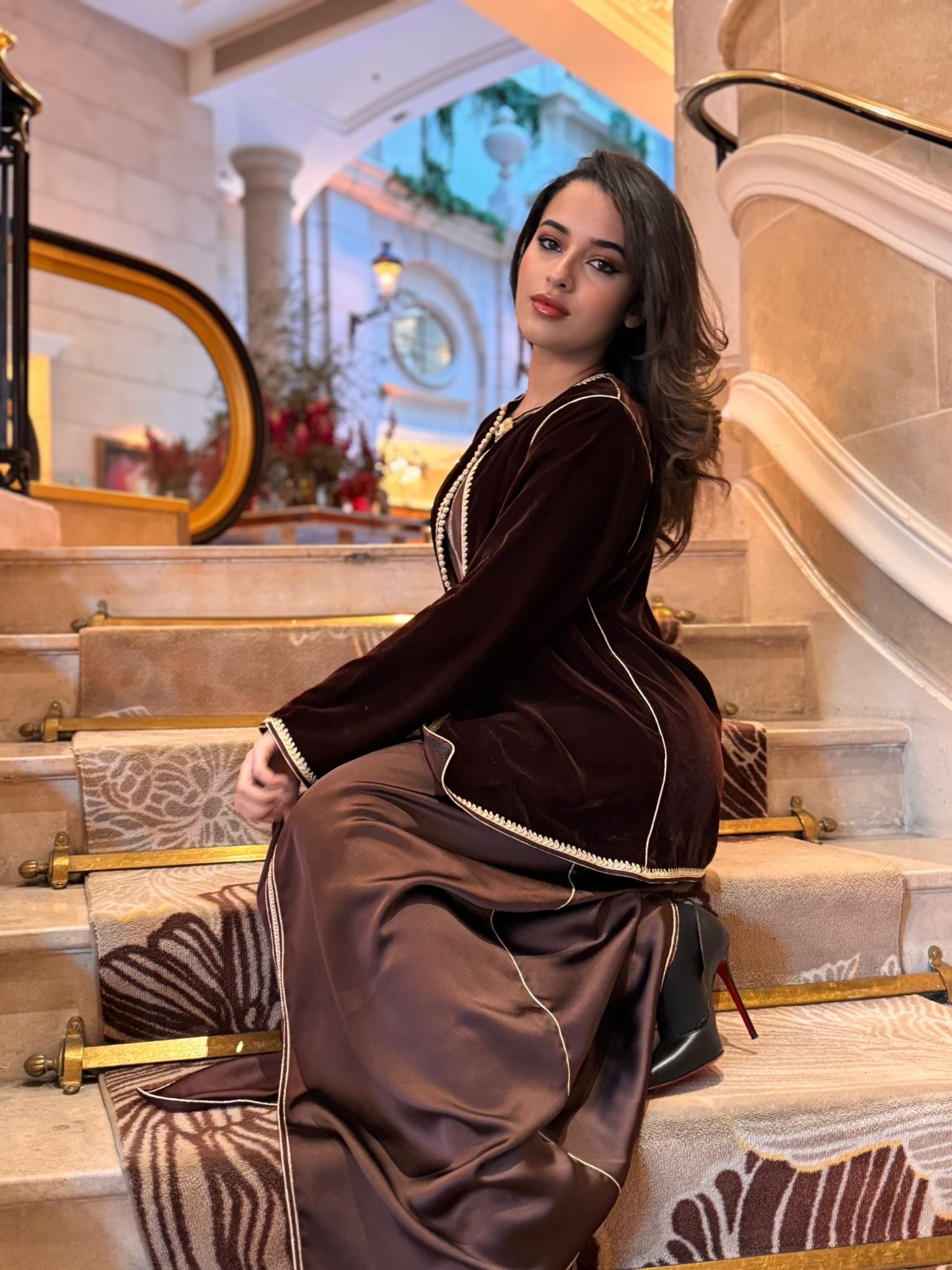 Caftan avec veste traditionnelle Coeur de Cacao