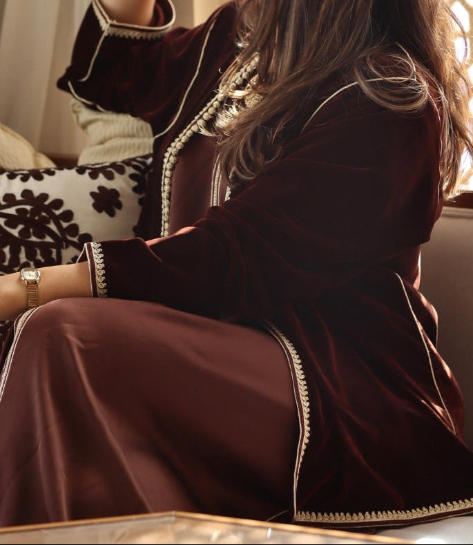 Caftan avec veste traditionnelle Coeur de Cacao