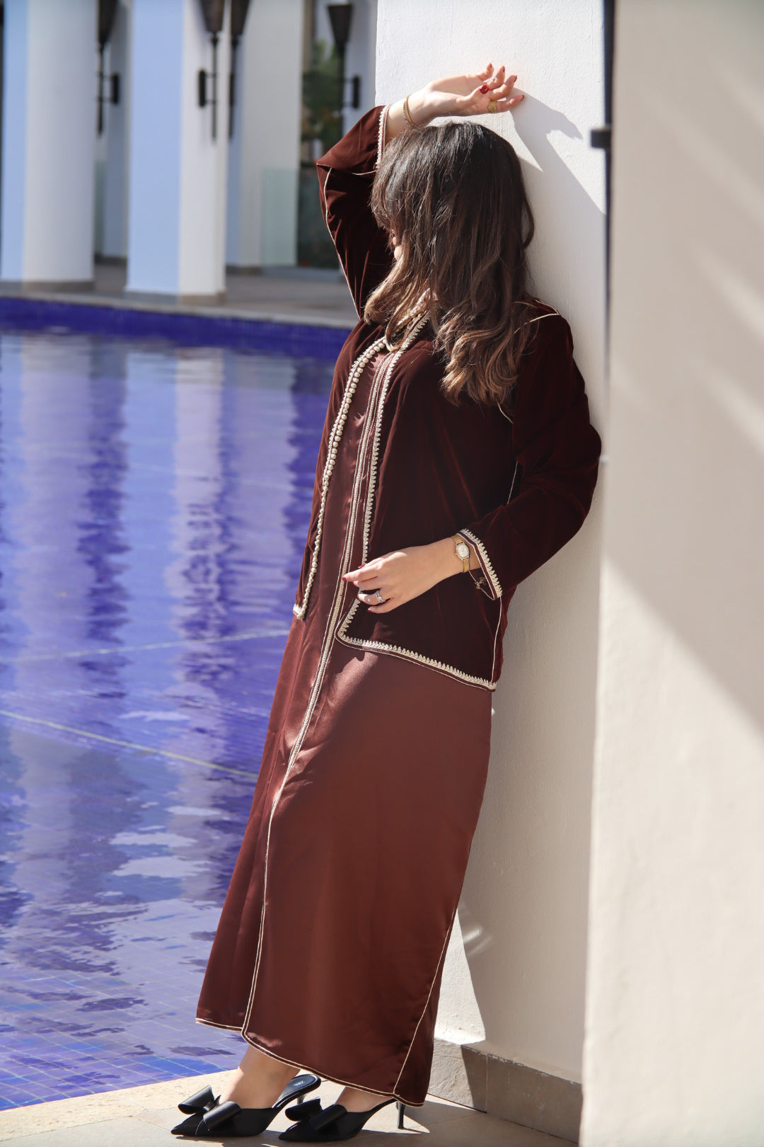 Caftan avec veste traditionnelle Coeur de Cacao