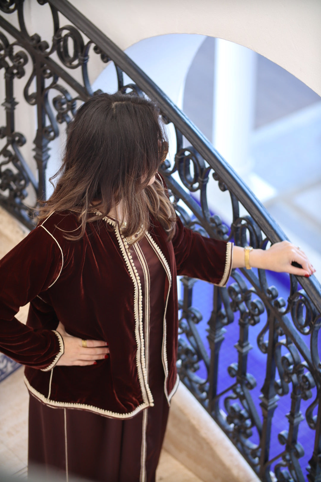 Caftan avec veste traditionnelle Coeur de Cacao