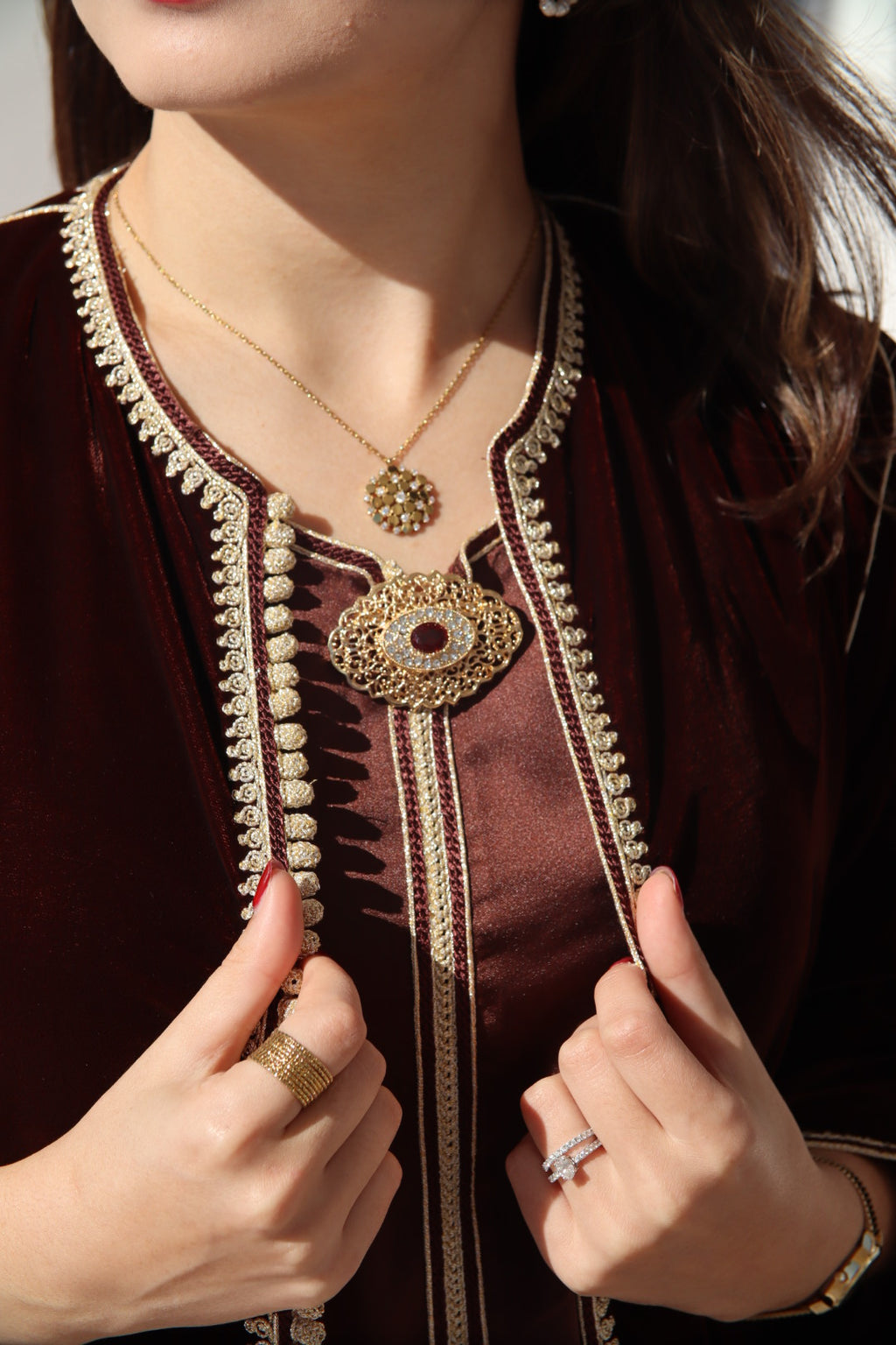 Caftan avec veste traditionnelle Coeur de Cacao