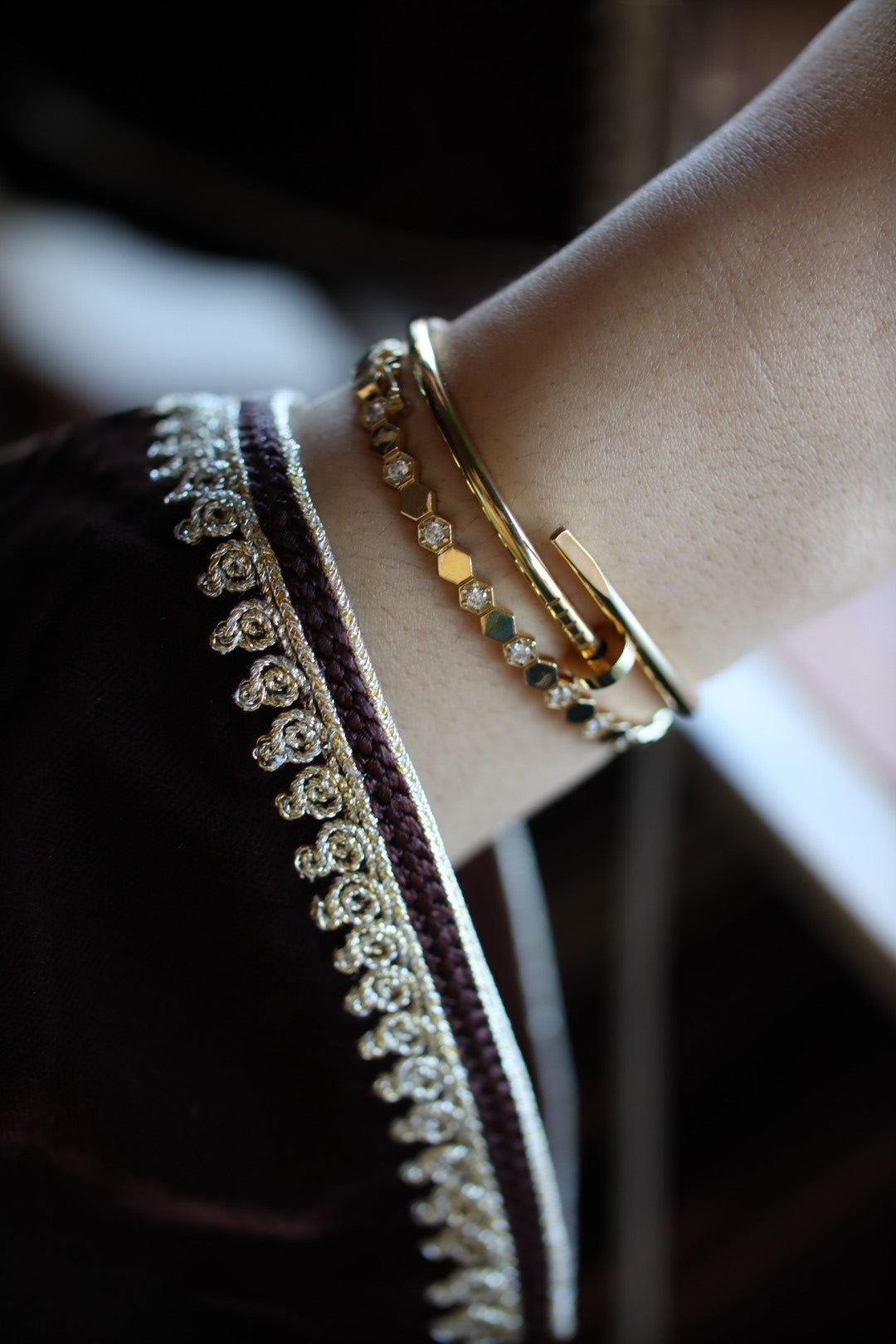 Caftan avec veste traditionnelle Coeur de Cacao